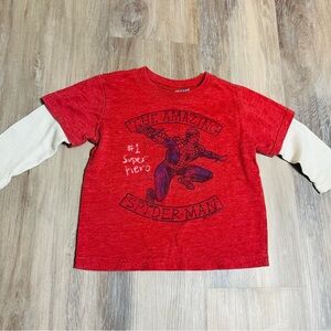 Y2K Boys Baby Gap Junk Food Spider-Man layered Tee Shirt size 18-24months